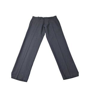 Haggar Straight Fit Premium Stretch Dress Pants 34x30 Polyester Blend Mens